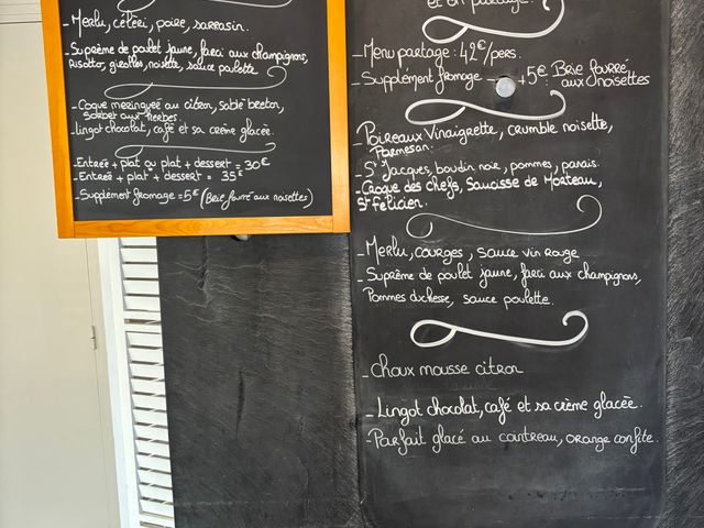 La Ferme De Villeneuve Menus